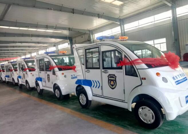 [助力春節(jié)城市建設(shè)]躍迪電動(dòng)警用巡邏車發(fā)往江西省