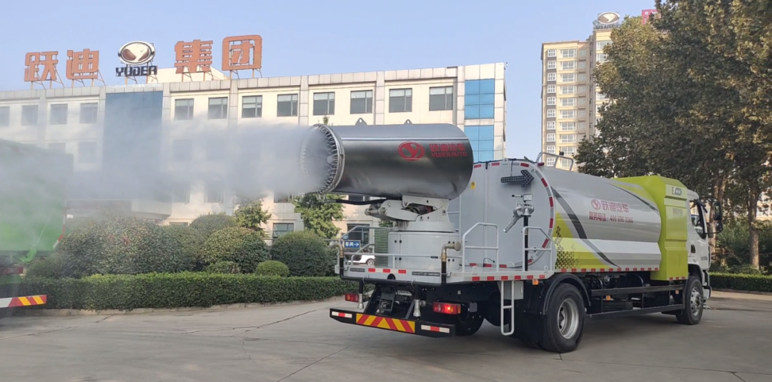 躍迪集團(tuán)新能源多功能抑塵車——低碳環(huán)保、降溫除塵